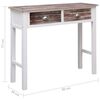 vidaXL Console Table Brown 90x30x77 cm Wood