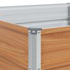 vidaXL Garden Raised Bed 240x80x45 cm Galvanized Steel Silver