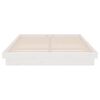 vidaXL Bed Frame without Mattress White Solid Wood 140x200 cm