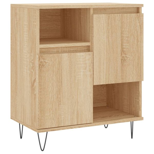 vidaXL Sideboard Sonoma Oak 60x35x70 cm Engineered Wood