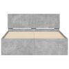 vidaXL Bed Frame without Mattress Concrete Grey 120x200 cm