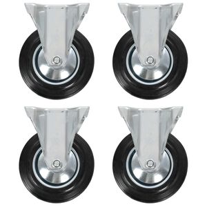 vidaXL Fixed Casters 4 pcs 160 mm