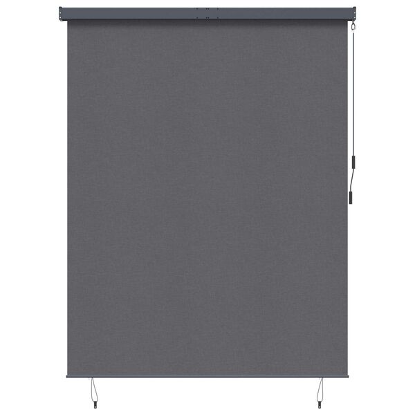 vidaXL Roller Blind Anthracite 200 x 250 cm Fabric and Aluminum
