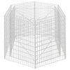 vidaXL Hexagonal Gabion Raised Bed 160x140x100 cm