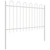 vidaXL Garden Fence White 15.3 x 1.2 m Powder-coated steel