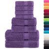 vidaXL 8 Piece Premium Towel Set SOLUND Purple 600 gsm