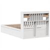 vidaXL Bed Frame without Mattress White 135x190 cm Double Solid Wood Pine