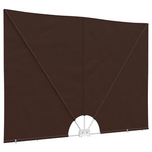 vidaXL Balcony Privacy Screen 200 x 400 cm Polyester Rectangular Brown