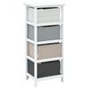 vidaXL Storage Cabinet 4 Drawers Wood