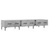 vidaXL TV Cabinet Concrete Grey 150x36x30 cm Engineered Wood