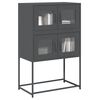 vidaXL Highboard Anthracite 68x39x107 cm Steel