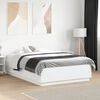 vidaXL Bed Frame without Mattress White 135x190 cm Double