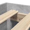 vidaXL Bed Frame without Mattress Concrete Grey 100x200cm Engineered Wood