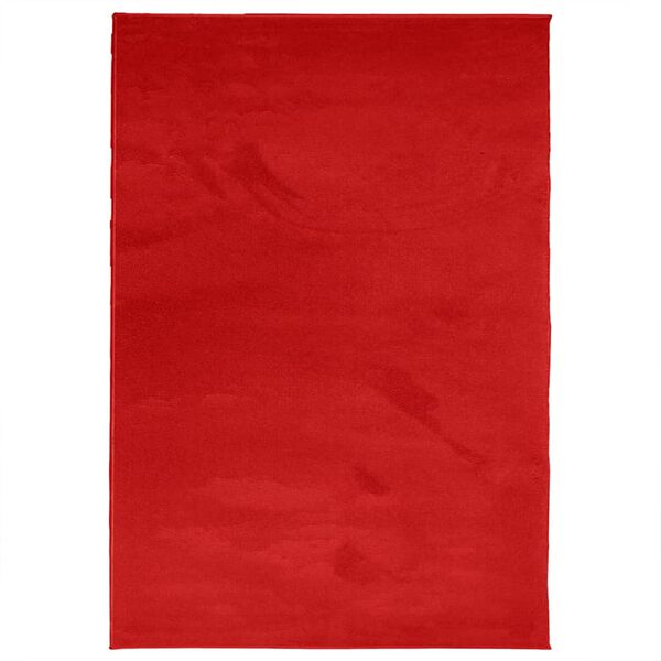 vidaXL Rug OVIEDO Short Pile Red 140x200 cm