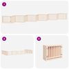 vidaXL Dog Gate with Door Foldable 12 Panels 960 cm Poplar Wood