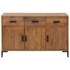 vidaXL Sideboard Brown 110x35x70 cm Solid Pinewood