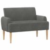 vidaXL Loveseat with Button Tufted Dark Grey 116 x 67 x 81 cm