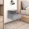 vidaXL Floating Nightstand Grey Sonoma 40x31x27 cm Engineered Wood