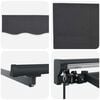 vidaXL Retractable Awning Manual Anthracite 350 x 250 cm