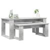vidaXL Coffee Table Set 2 pcs Concrete Grey Engineered Wood