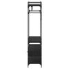 vidaXL Wardrobe Black oak 89 x 39 x 184.5 cm Engineered wood