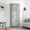vidaXL Highboard Concrete Grey 69.5x34x180 cm Engineered Wood