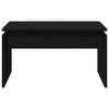 vidaXL Coffee Table Black Oak 68 x 50 x 38 cm Engineered Wood