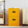 vidaXL File Cabinet with Drawer Mustard Yellow 45.5 x 42 x 74.5 cm