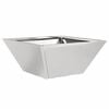 vidaXL Garden Planter Silver 35 x 35 x 15 cm Stainless Steel