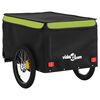 vidaXL Bike Trailer Black and Green 30 kg Iron