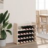 vidaXL Wine Rack with Top Board 67.5x25x60 cm Solid Wood Pine