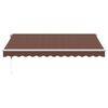 vidaXL Automatic Retractable Awning Brown 350x250 cm