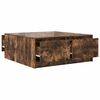 vidaXL Coffee Table with Drawers Smoked Oak 100x100x40 cm