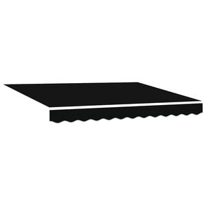 vidaXL Awning Replacement Fabric Black 280 x 245 cm Polyester