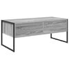 vidaXL Coffee Table Grey Sonoma 100 x 46 x 40 cm Engineered Wood