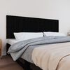 vidaXL Wall Headboard Black 185x3x60 cm Solid Wood Pine