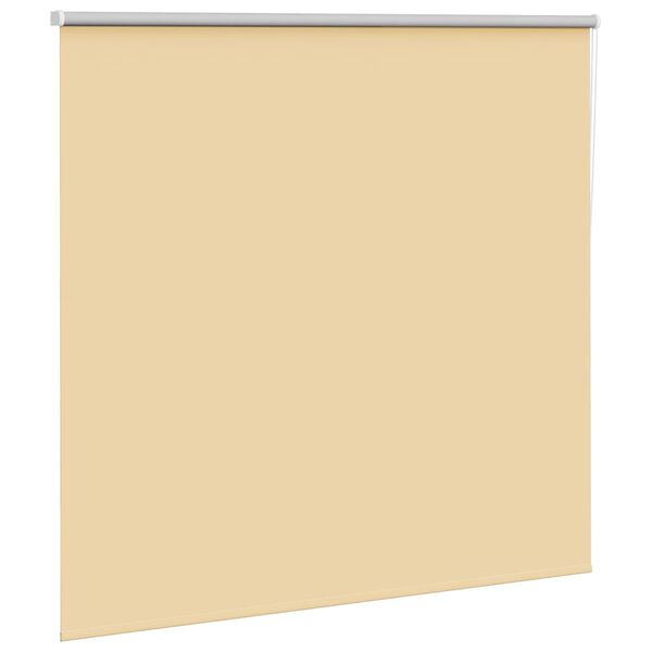 vidaXL Roller Blind Blackout Beige 150x175 cm Fabric Width 146.6 cm Polyester