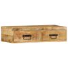 vidaXL Wall-mounted TV Cabinet 80x30x19 cm Solid Rough Wood Mango