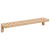 vidaXL Wall Hanging Rack Beige 62 x 10 x 12.5 cm Solid Walnut wood