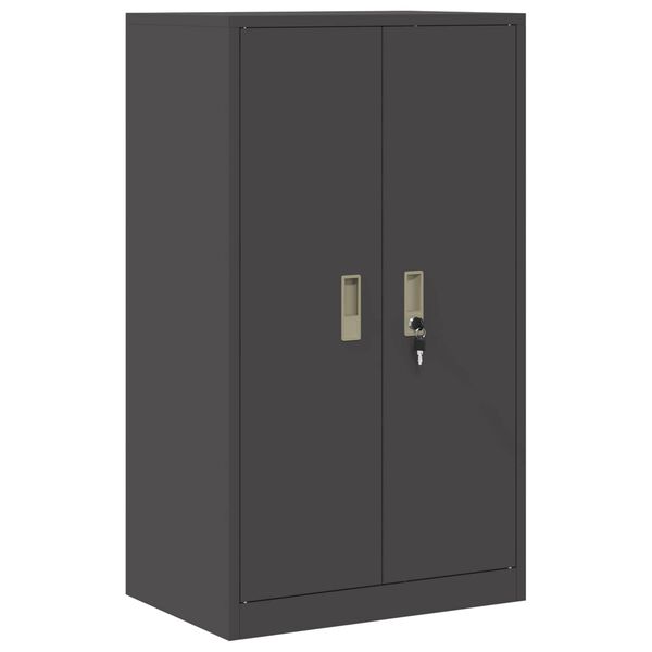 vidaXL Storage Cabinet Black 60 x 40 x 105 cm Cold-Rolled Steel