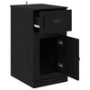 vidaXL Side Cabinet Black Oak 40 x 50 x 75 cm Engineered Wood