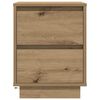vidaXL Bedside Cabinets with LED Lights&nbsp;2 pcs Artisan Oak 38x34x50 cm