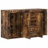vidaXL Sideboard Smoked Oak 120 x 36 x 69 cm Engineered Wood
