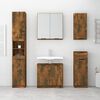 vidaXL 5 Piece Bathroom Cabinet Set Smoked Oak Engineered Wood
