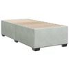vidaXL Box Spring Bed with Mattress Light Grey 80x200 cm Velvet