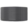 vidaXL Garden Raised Bed Anthracite 367x140x68 cm Galvanised Steel