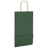 vidaXL Paper Bags 250 pcs with Handles Green 21x11x36 cm