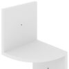 vidaXL Wall Corner Shelf White 19x19x123 cm Engineered Wood