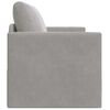 vidaXL Folding Sofa Bed Light Grey 124 x 71 x 78 cm Velvet