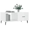 vidaXL Coffee Table High Gloss White 90x50x40 cm Engineered Wood